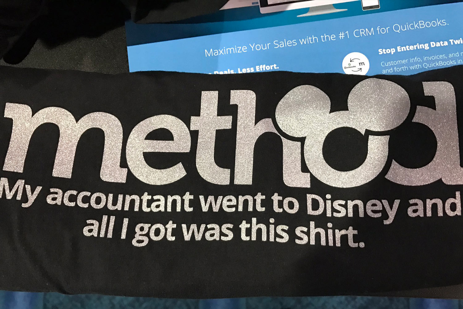 Shirt with Method Logo with some mouse ears