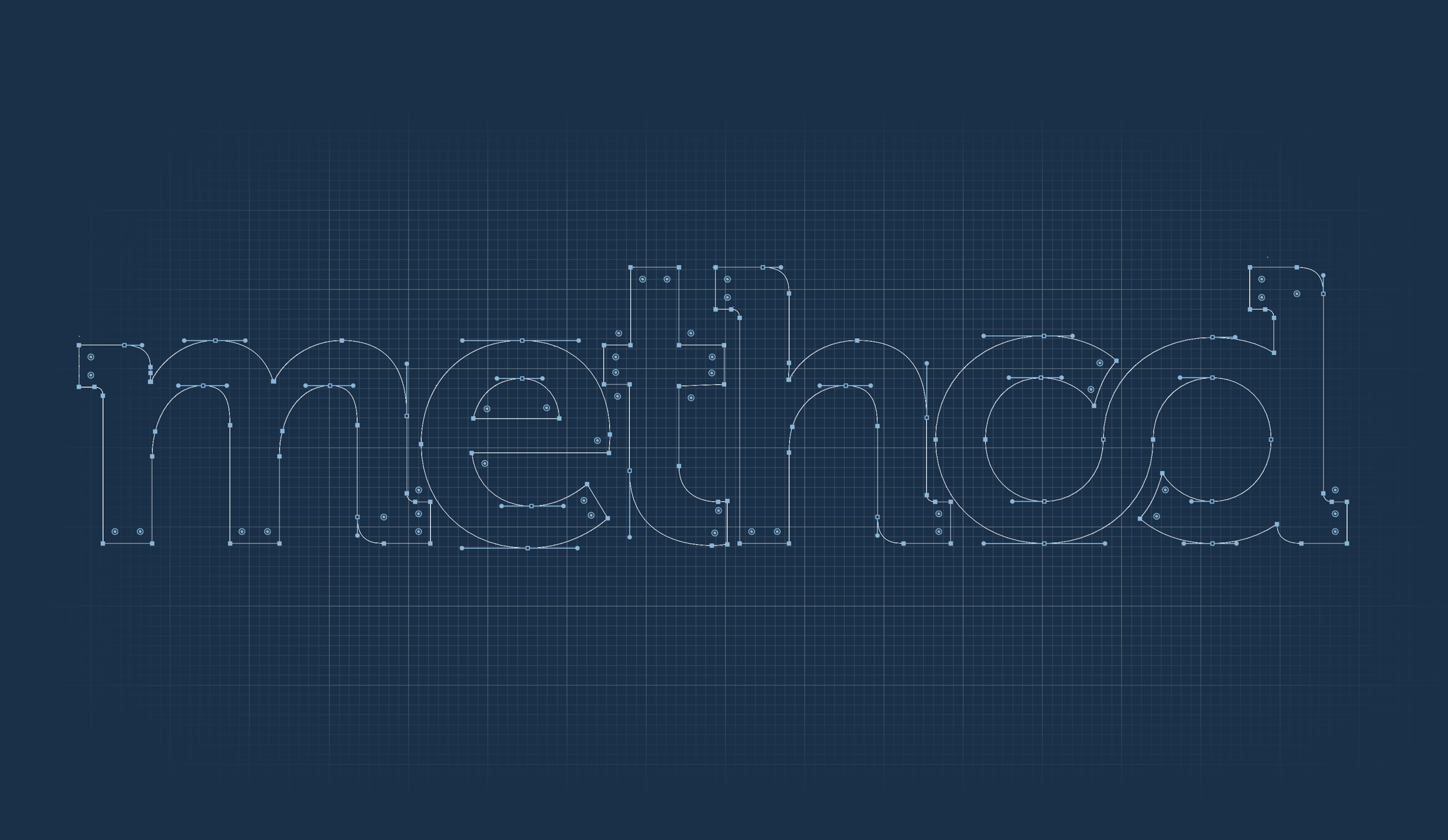 Method logo on a grid with handles at vertices