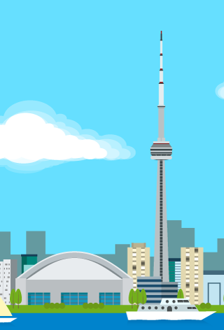 Toronto Skyline - Adobe Illustrator