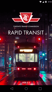TTC Rapid Transit - Splash Screen