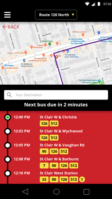 Rapid Transit - Routes and Schedules